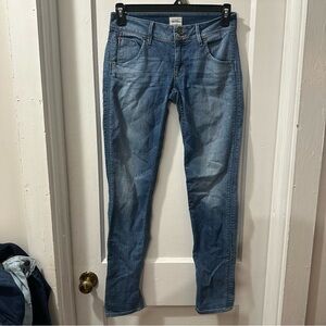 Hudson Jeans Women's Collin Flap Denim Blue Skinny Jeans